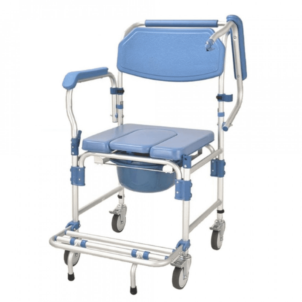 Lightweight Aluminum Commode Chair, 46 cm