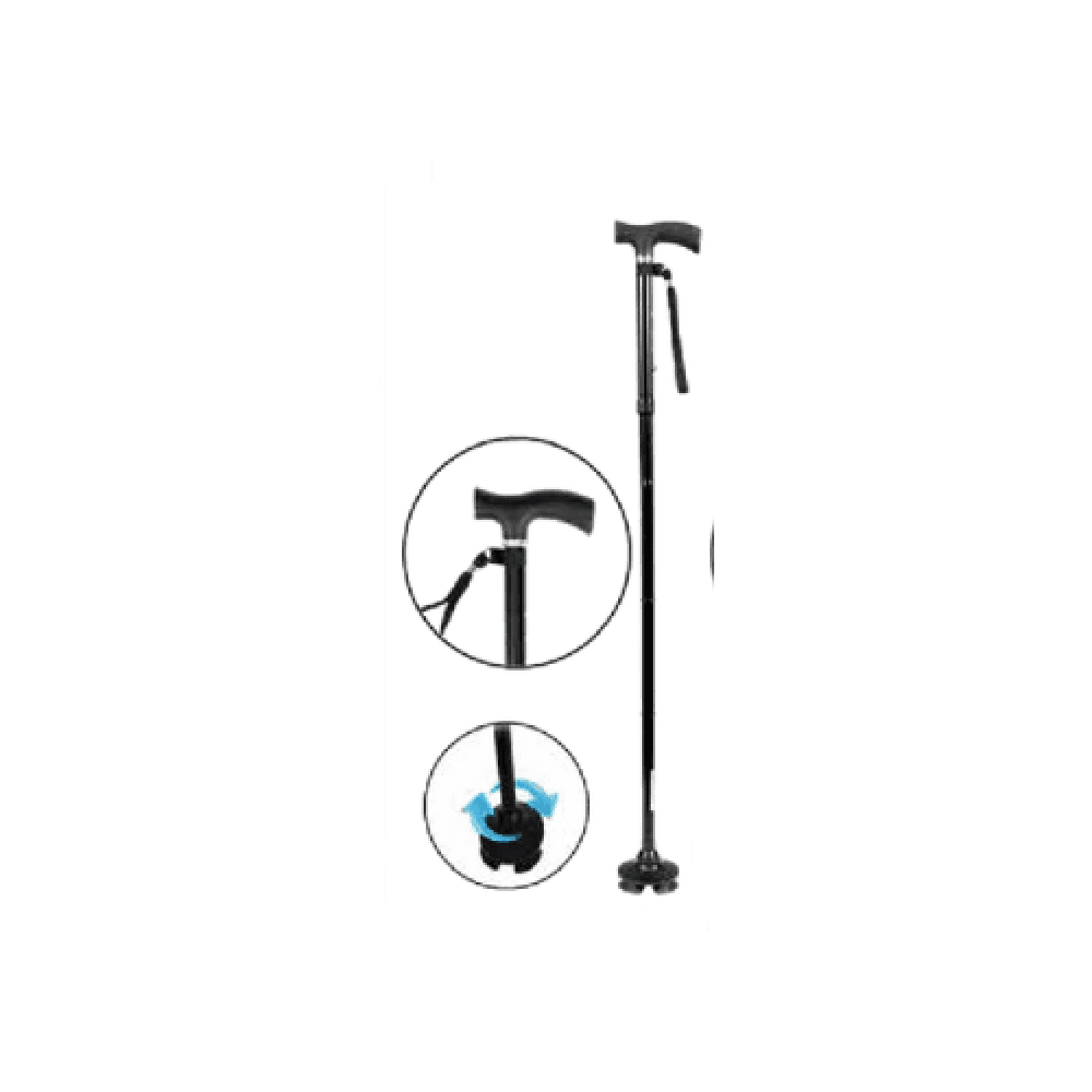 Folding Walking Cane, Self-Standing Pivot Base, GT2301