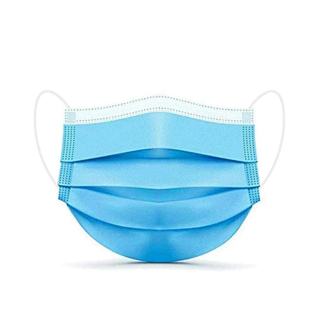 Medical Face Masks, 3-Ply, Ear Loops, Blue