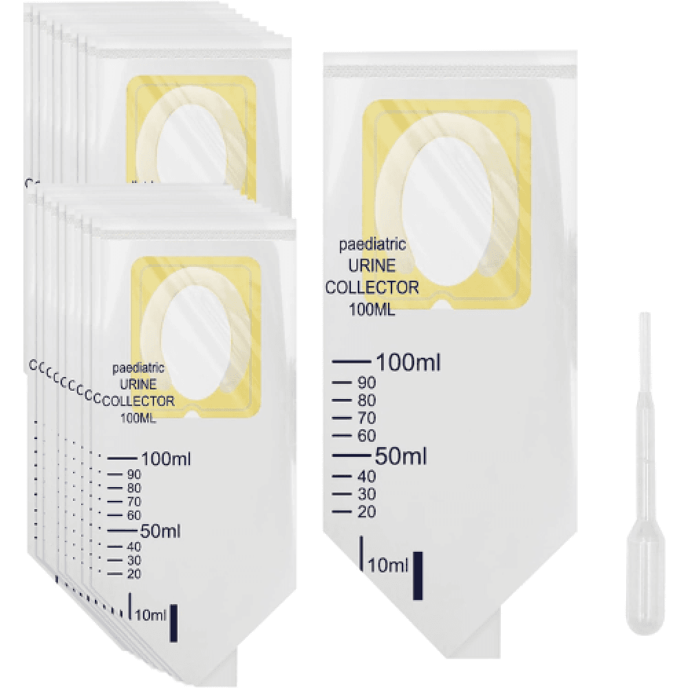 Pediatric Urine Collection Bag, Sterile, 100 mL