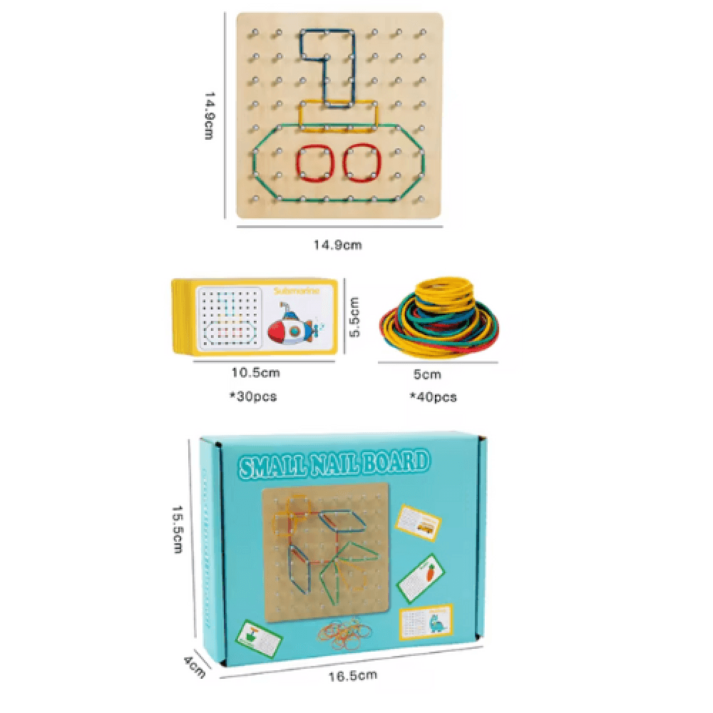 Geoboard, Wooden