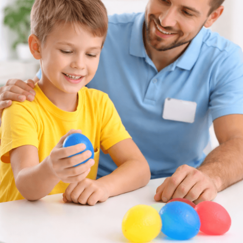 Oval Silicone Hand Exercise Ball Set