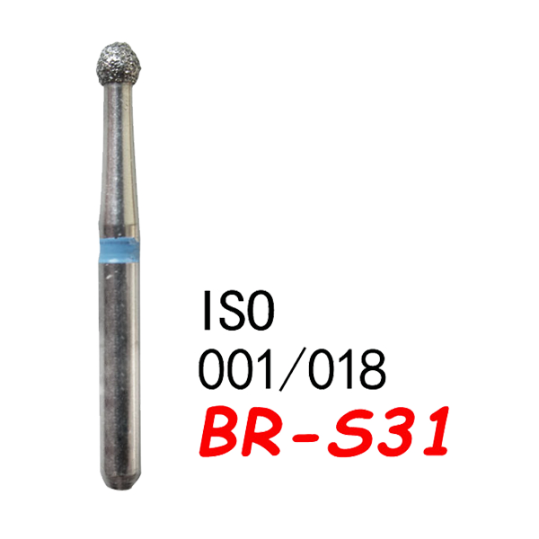 Ball Round End Short BR-S31, Standard Grit, 001/018