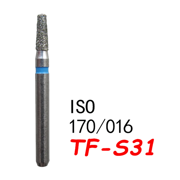 Straight Taper Flat End Short TF-S31, Standard Grit, 170/016
