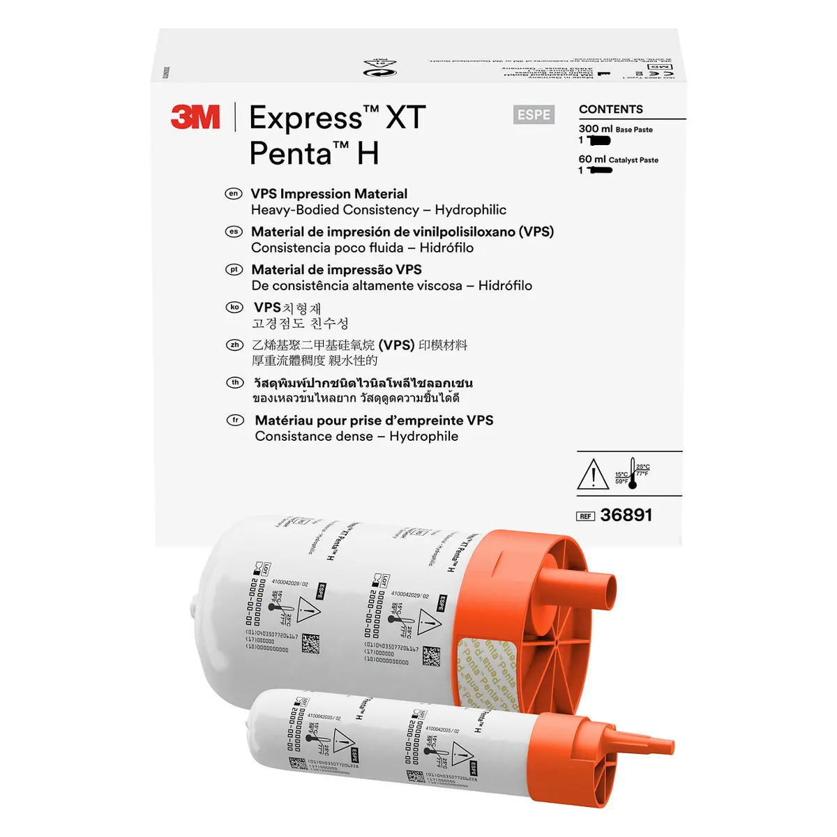 3M Express XT Penta-H مادة طبعة VPS حزمة فردية 36891