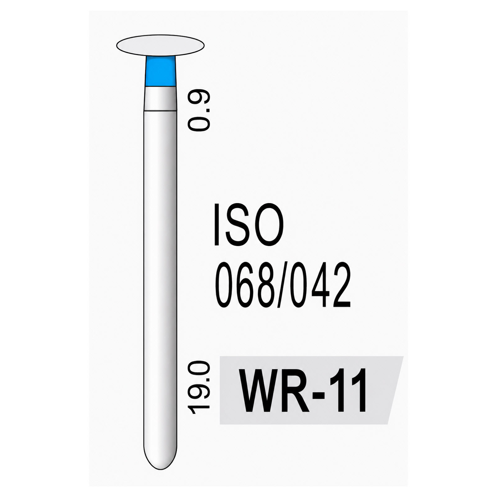 Wheel Rounded Edge WR-11, Standard Grit, 041/042
