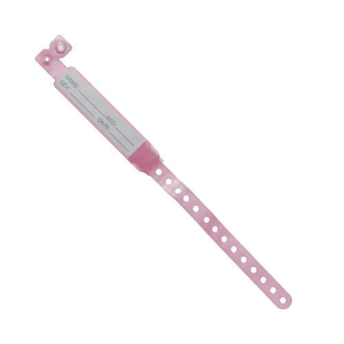 Adult Patient ID Wristbands, 100 Pieces
