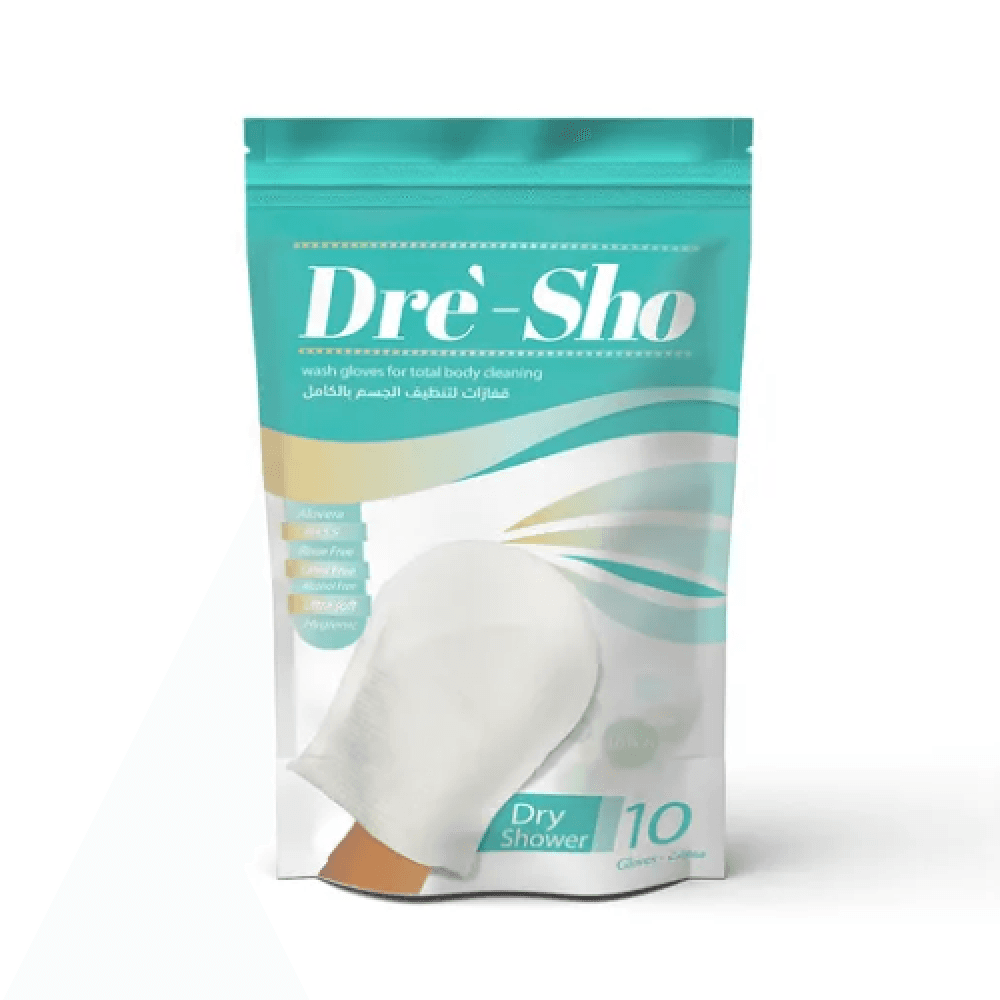 Pre-Moistened Bathing Gloves, 10 Pieces