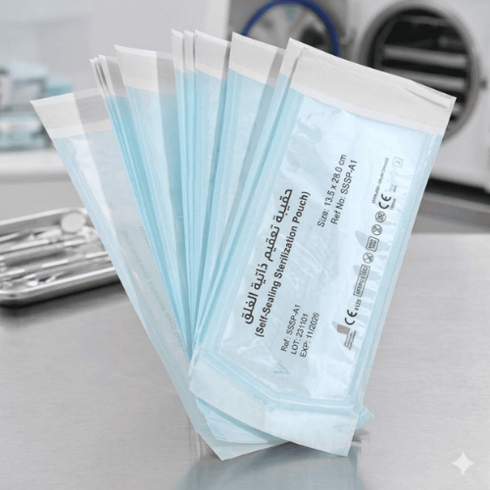 Self-Sealing Sterilization Pouch, 10*14 Inch (255*350mm)