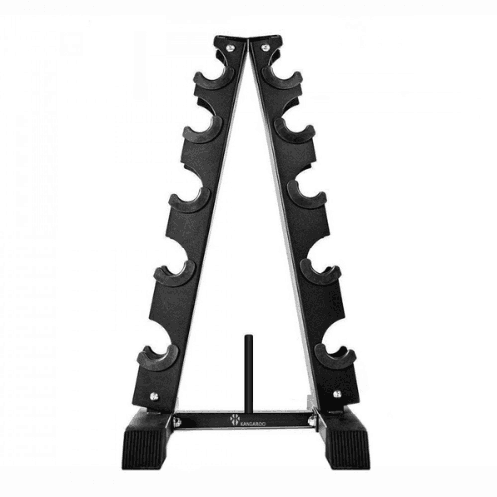 Dumbbell Set with Rack, 5 Pairs