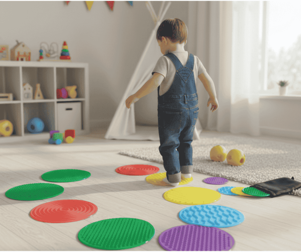 Sensory Floor Mat Set, Pediatric, 5 Pcs