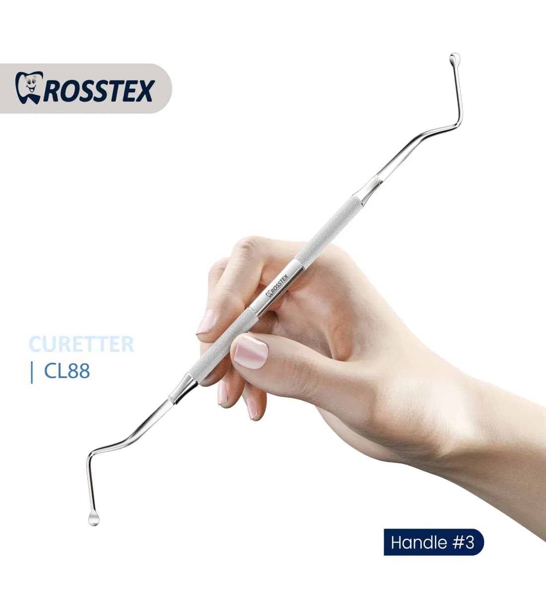 Dental Surgical Curette Lucas 88, Handle No. 3