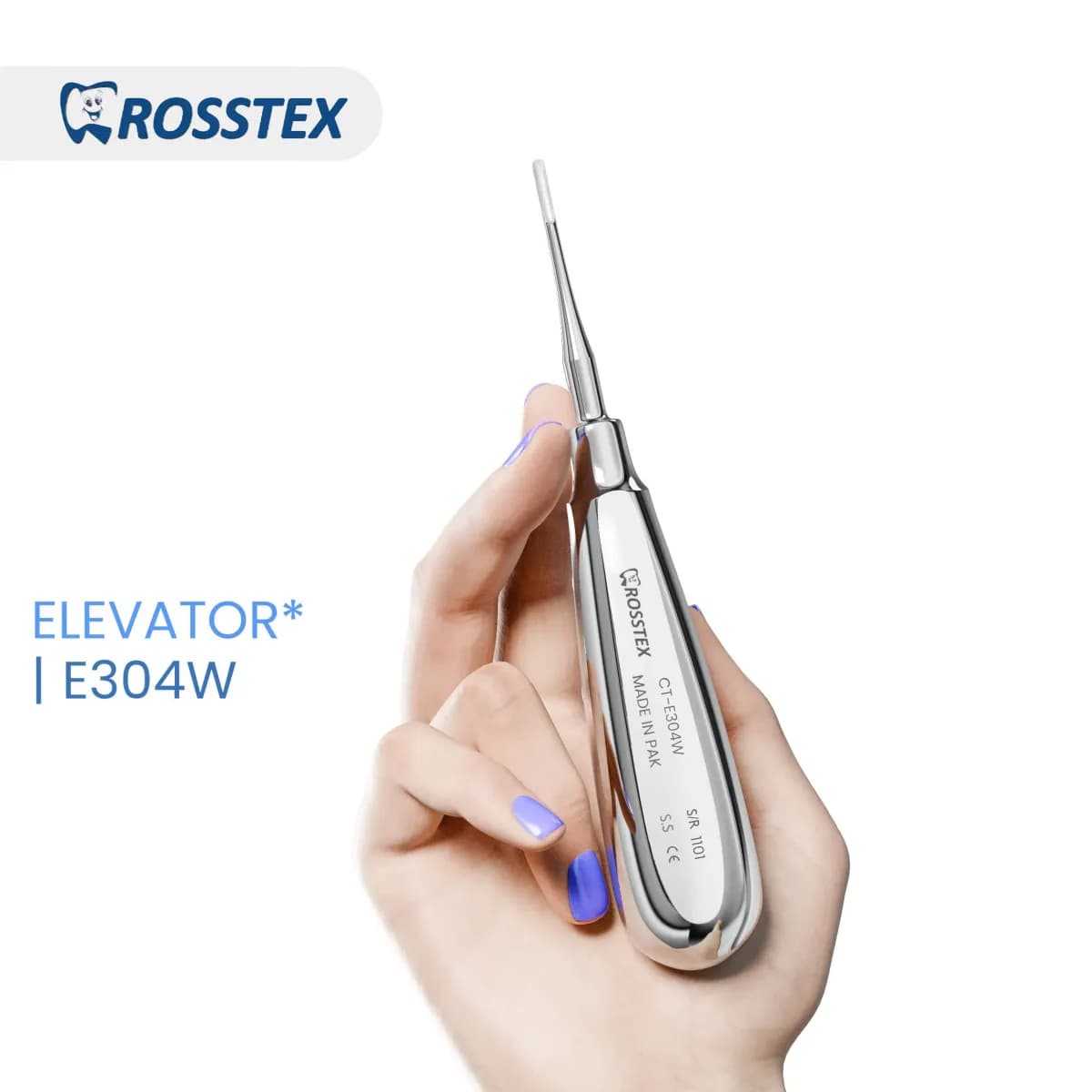 Dental Elevator Seldin, Round Gouge, 3.0 x 14 mm