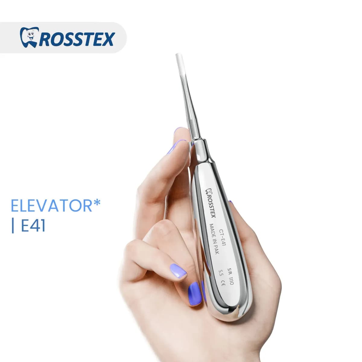 Dental Elevator Heidbrink, Straight Gouge, 4.5 mm