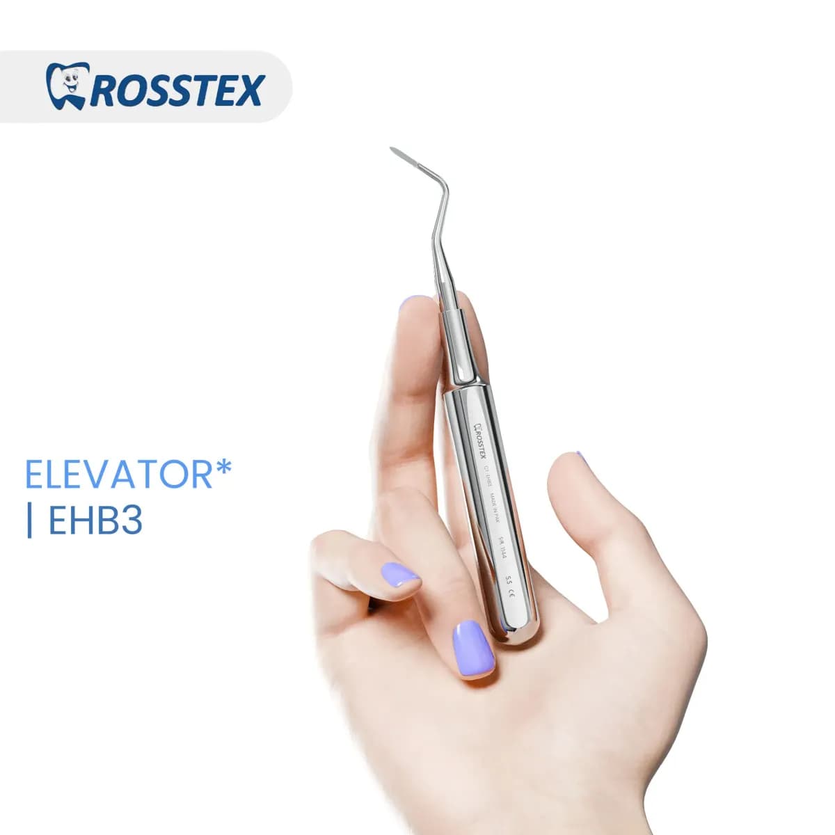 Dental Elevator Heidbrink, Right Pointed Gouge, 2.5 mm