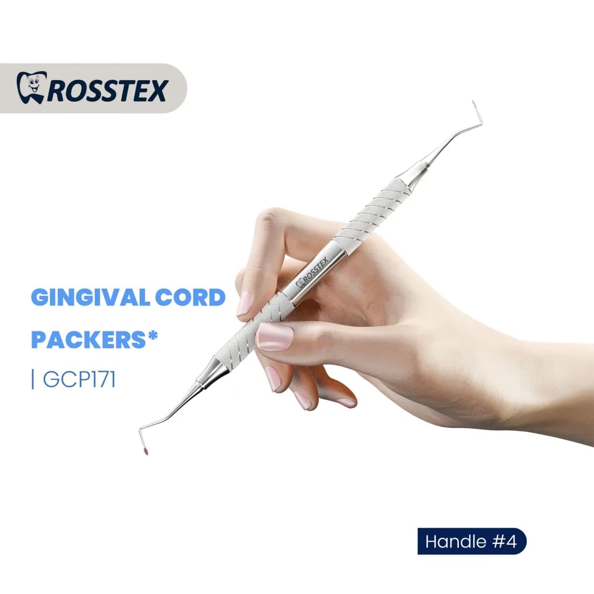 Gingival Cord Packer 171, Serrated, Handle No. 4