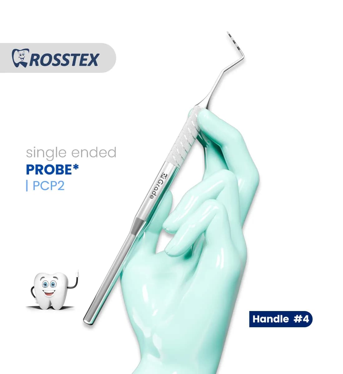 Dental Probe CP-2, Handle No. 4, Single Ended