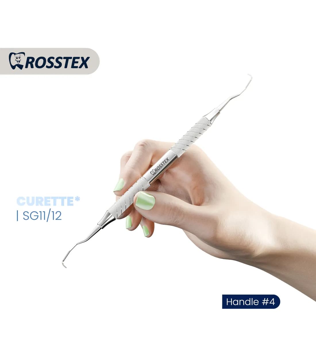 Dental Curette Gracey Standard 11/12, Handle No. 4