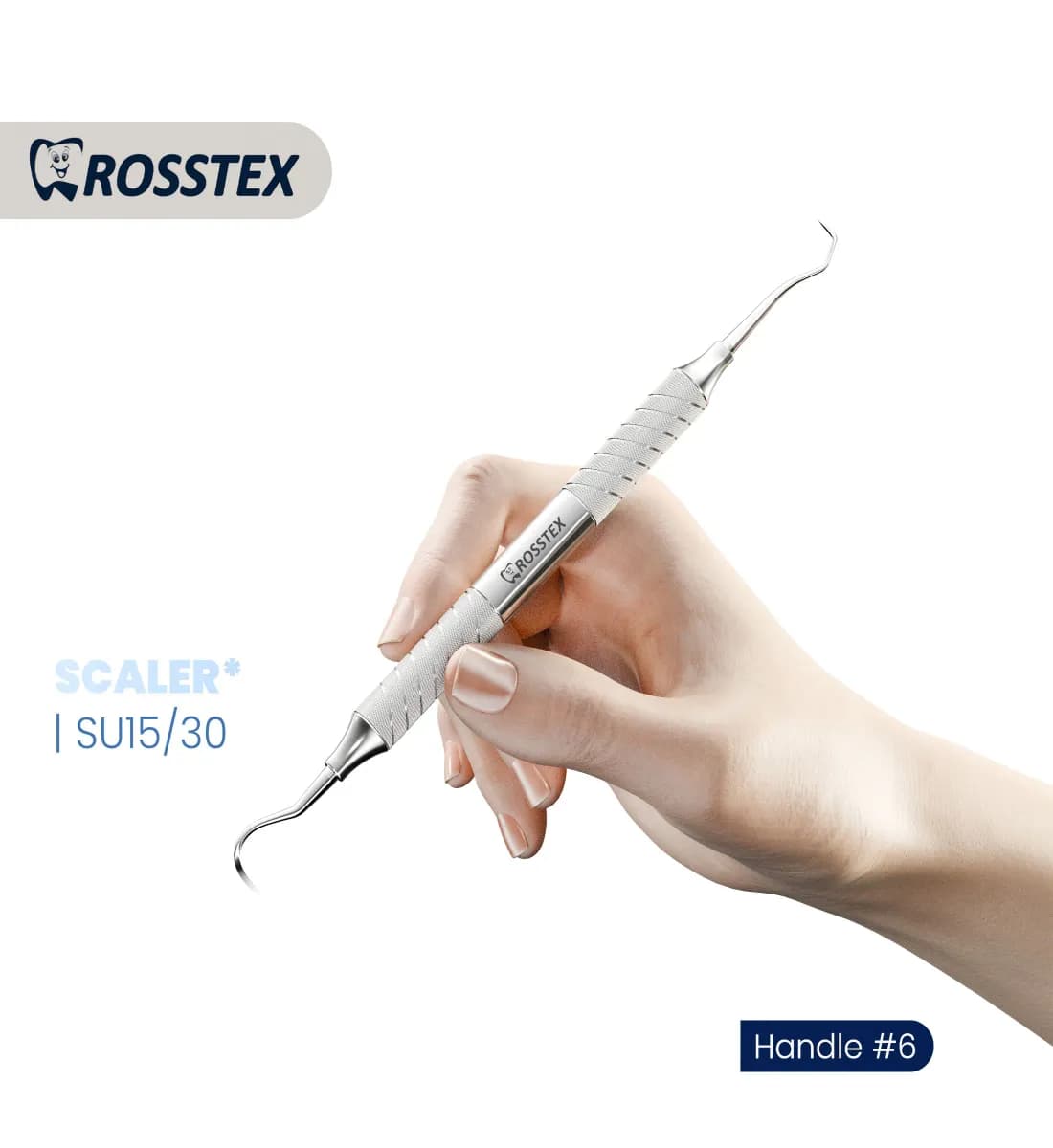 Dental Sickle Scaler Towner-Jacquette U15/30, Anterior, Handle No. 6