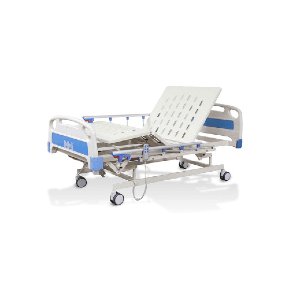 Ultra Low 4-Function Hospital Bed With Mattress