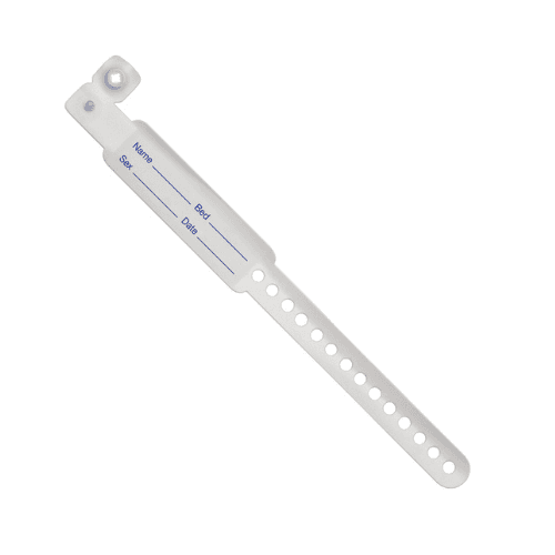 Adult Patient ID Wristbands, 100 Pieces
