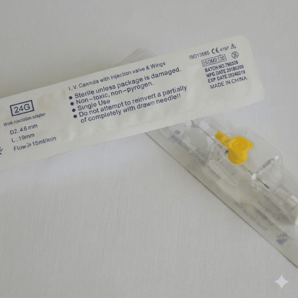 IV Cannula, Size 24, Box of 100