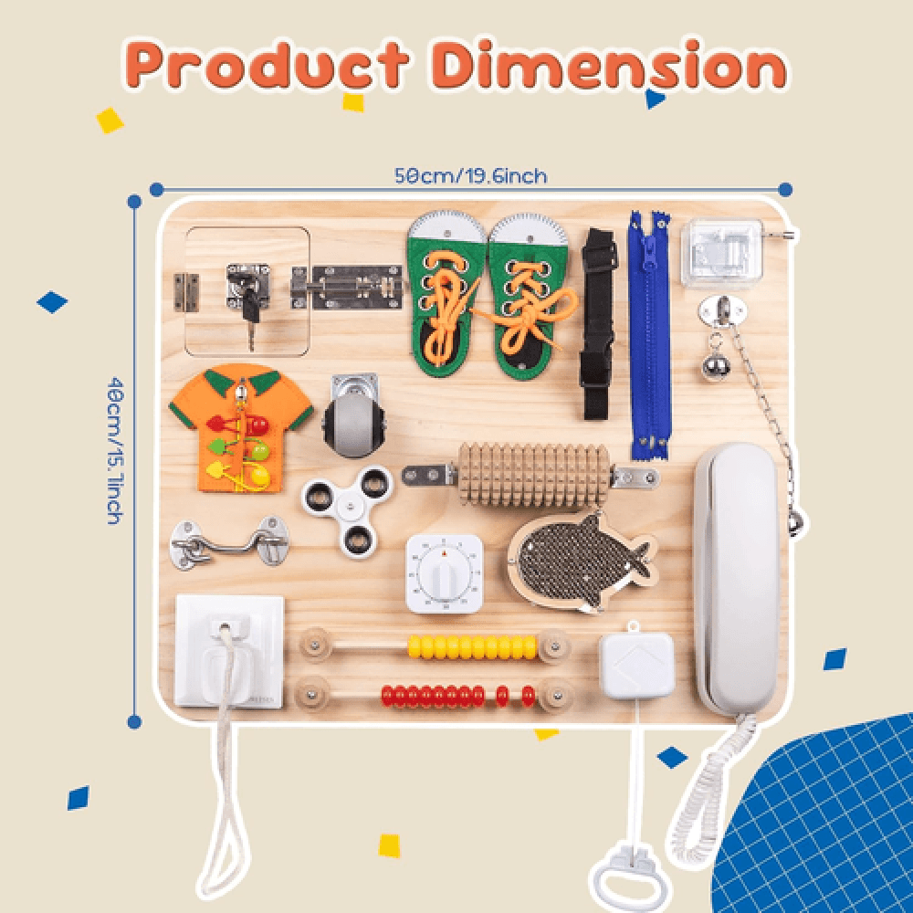 Sensory and Daily Living Skills Board