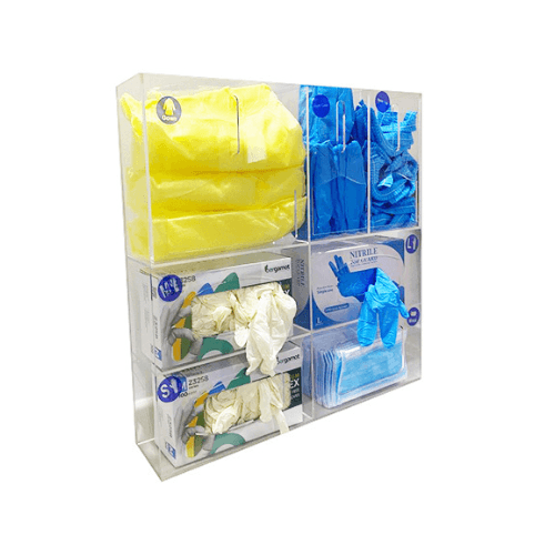 PPE Dispenser, Glove/Mask/Gown Organizer