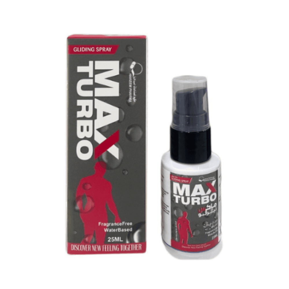 Men's Delay and Lubricant Spray, Max Turbo