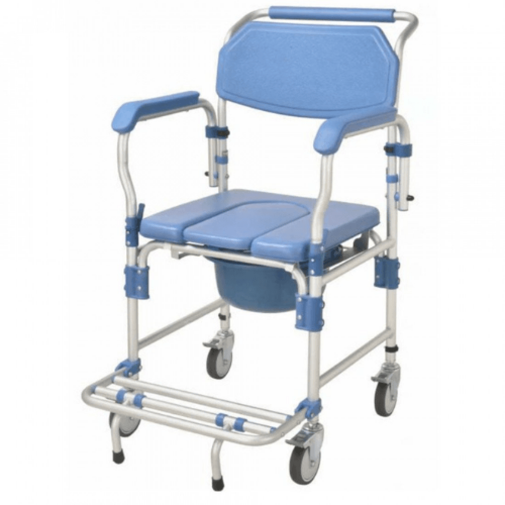 Lightweight Aluminum Commode Chair, 46 cm