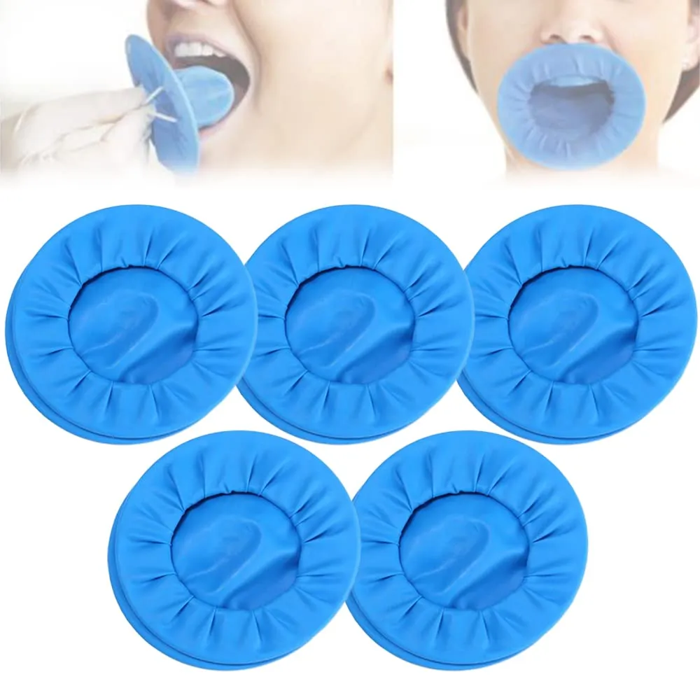 Disposable Dental Dam with Built-in Mouth Opener, Blue
