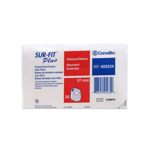 ConvaTec Closed Ostomy Pouches, Size 57, #402524