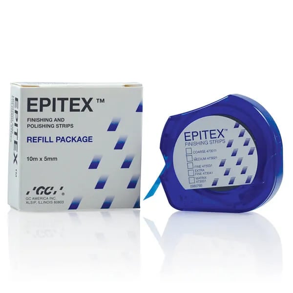 GC EPITEX, Finishing and Polishing Strips, 10m, Medium (Green), Refill