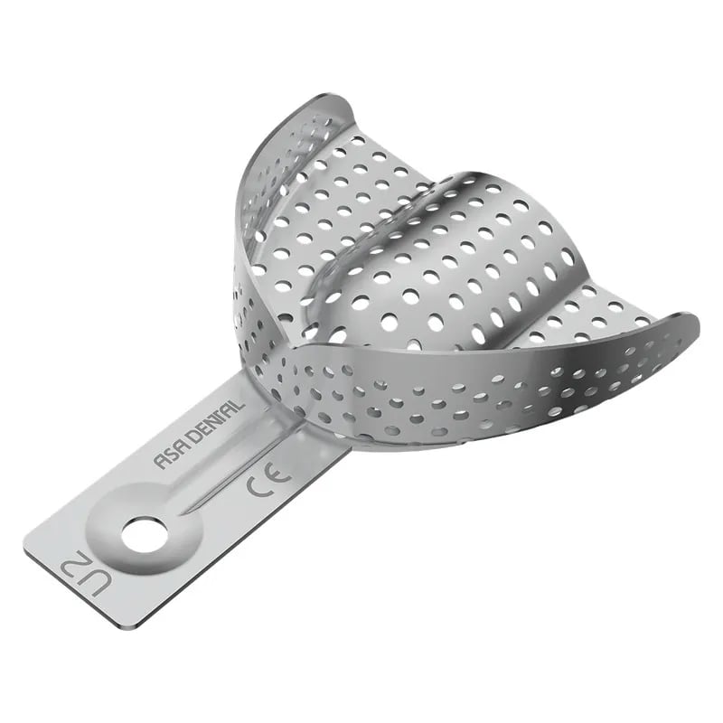 Aluminium Perforated Upper Impression Tray, X Small, Without Rim