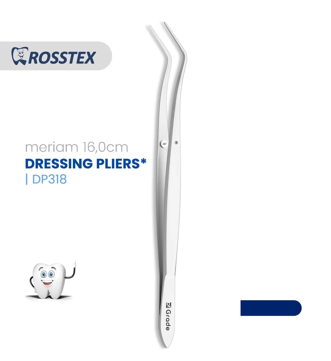 Dental Dressing Plier, Meriam, 16.0 cm
