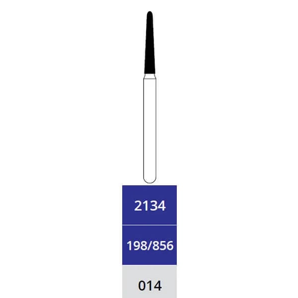 Diamond Bur, Cone Round End, X-Fine, FG (Long) 014