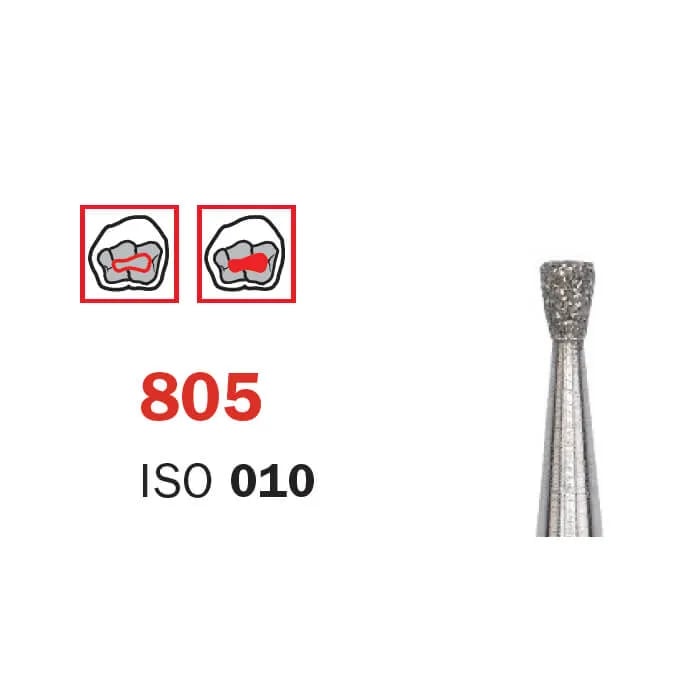 سنابل ألماسية FG 012 قصيرة متوسط مخروطي مقلوب ISO #010