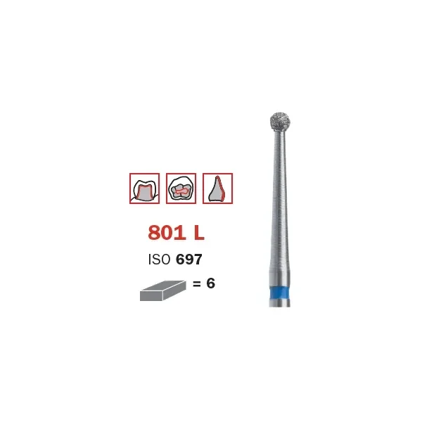 سنبلة ألماسية FG 016 خشنة دائرية طويلة العنق ISO #697