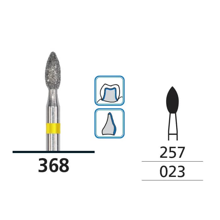 Diamond Burs, Flame, X-Fine, FG 023