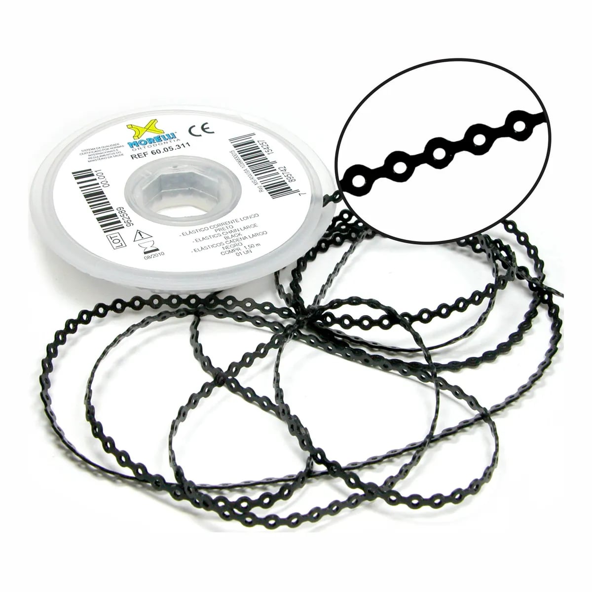 سلسلة مطاطية تقويمية طويلة، بلاك