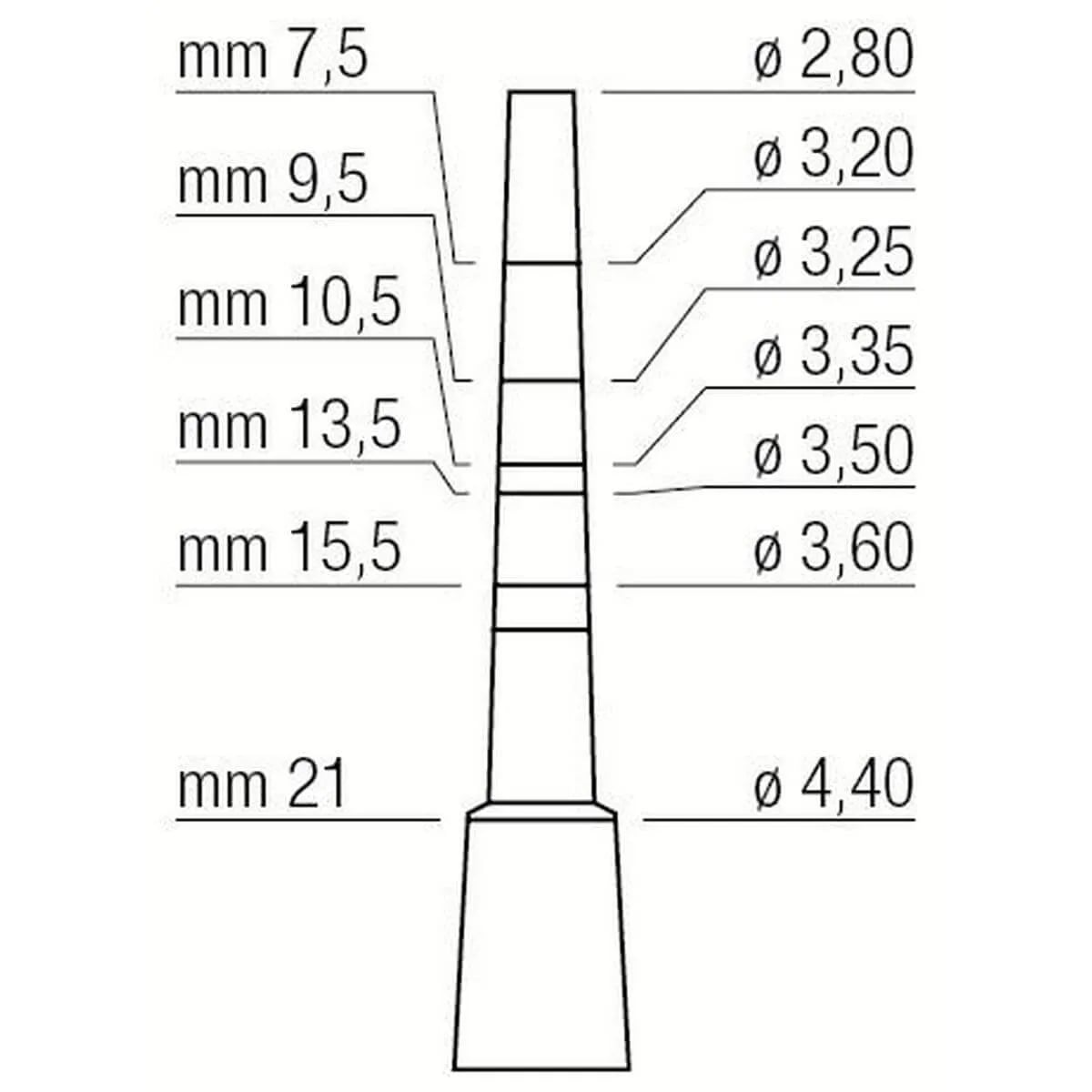 Osteotome 2.8/4.4mm
