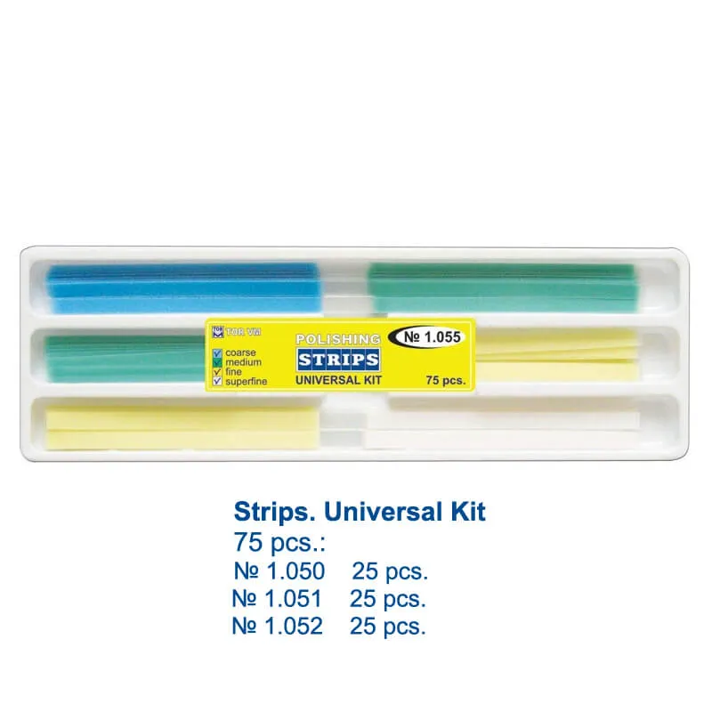 Stripper Polishing Strips Universal Kit Assorted Grits, PK/75