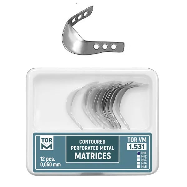 Perforated Contoured Metal Matrices, Medium with Ledge