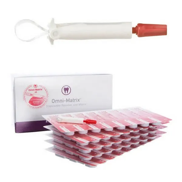 Omni-Matrix مجنحة Mylar 6.5 mm 0.0025" (.064 mm) حمراء، PK/48