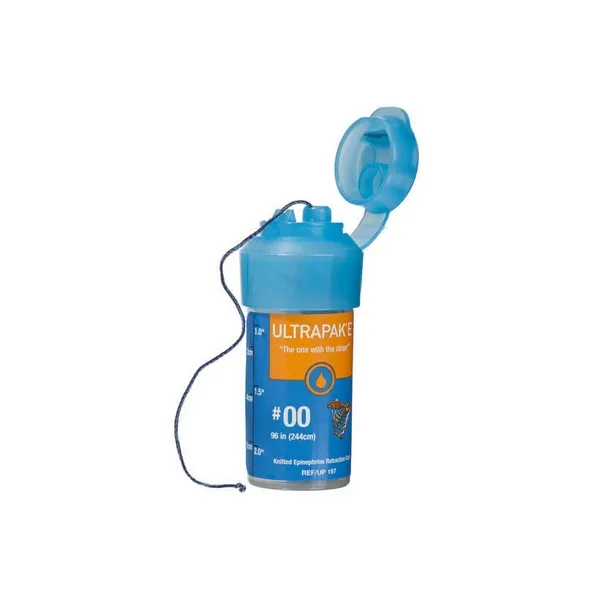 Ultrapak E، خيط إبعاد محبوك (مع إبينفرين) حجم #00