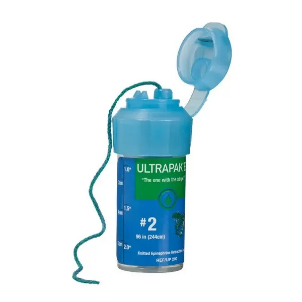 Ultrapak E، خيط إبعاد محبوك (مع إبينفرين) حجم #2