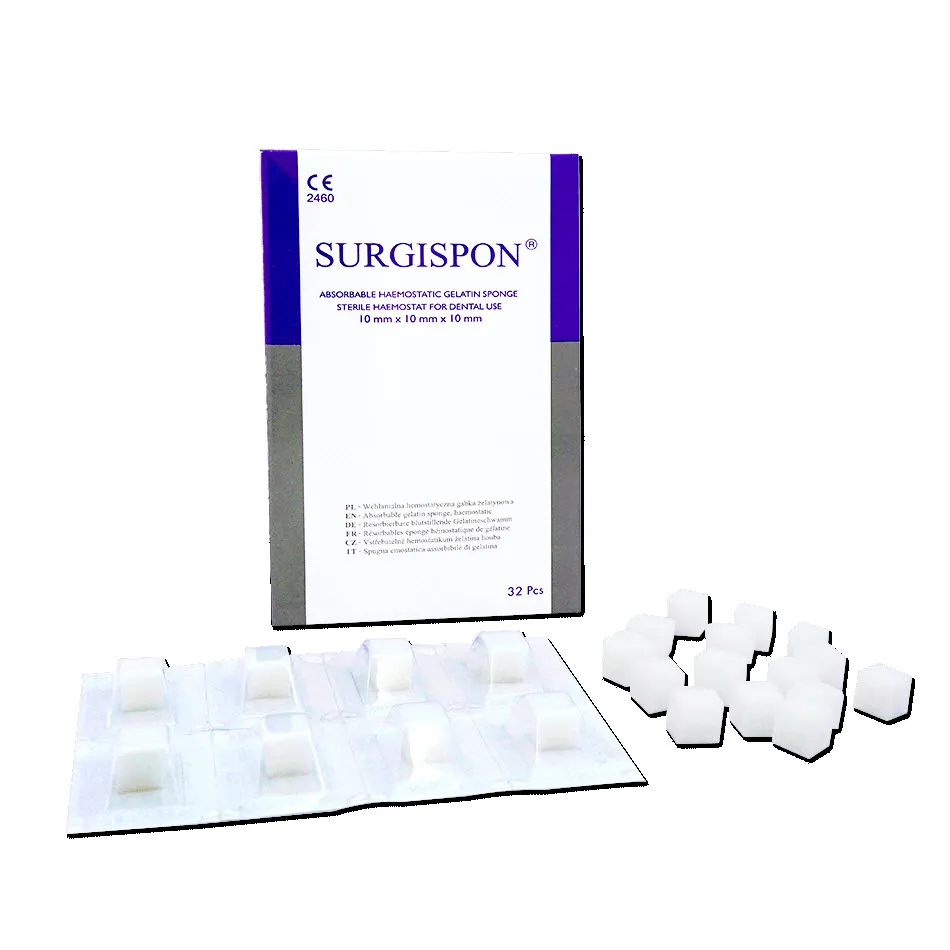 مكعبات إسفنج جيلاتين Surgispon 10x10x10 mm، PK/32