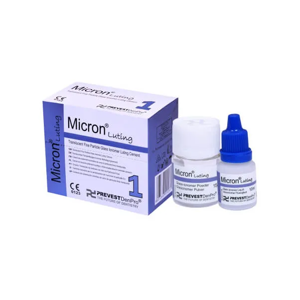 Micron Luting، طقم أسمنت تلبيس زجاجي أيونوميري ناعم شفاف