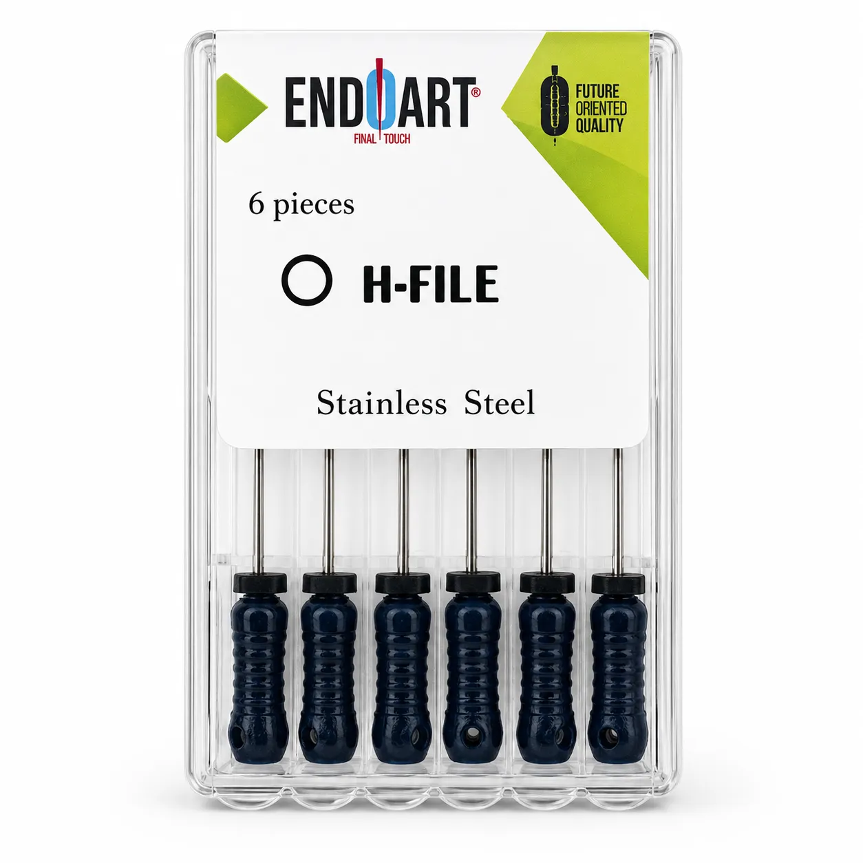Endo Art H مبرد متنوع 15-40 25mm (عبوة 6)