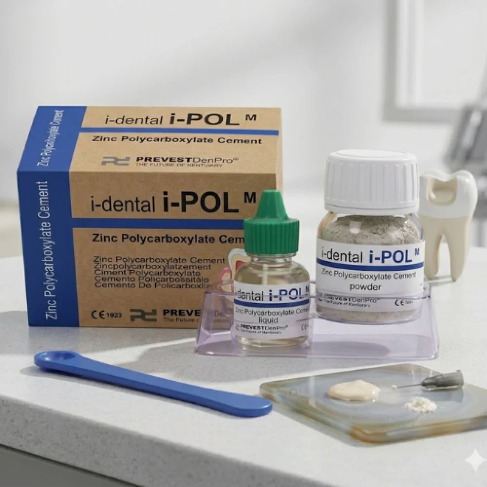 أسمنت بولي كربوكسيلات الزنك I-PoL، مسحوق 50 جم، سائل 25 مل